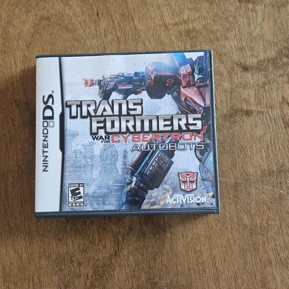 Nintendo DS Transformers War for Cybertron Autobots CASE AND MANUAL ONLY NO GAME - Picture 1 of 5